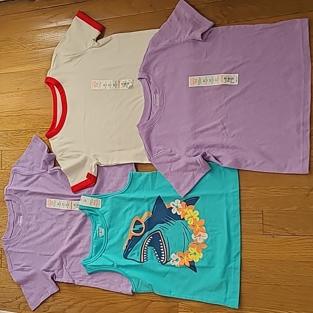 4 ITEMS TODDLER BOYS JUMPING BEANS SHORT SLEEVE TEES & 1 TANK ALL SIZE 5T